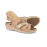 SUAVE 3263 BEIGE - Sandalias de piel con plantilla anatómicas