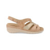 SUAVE 3263 BEIGE - Sandalias de piel con plantilla anatómicas
