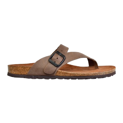 Interbios 7119 pardo - Sandalias de piel engrasada
