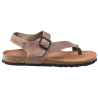 Interbios 7162 pardo - Sandalias de piel para mujer