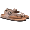 Interbios 7162 pardo - Sandalias de piel para mujer