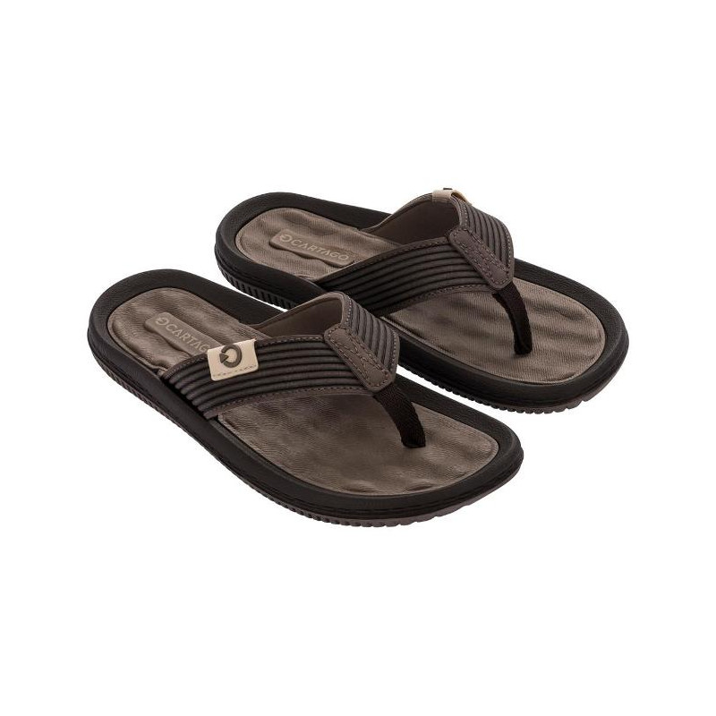 82614 - Sandalias de goma de dedo en marron