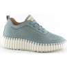 AMARPIES 26022 azul - Zapatos de cordones muy blandos
