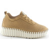 AMARPIES 26022 camel - Zapatos de cordones muy blandos