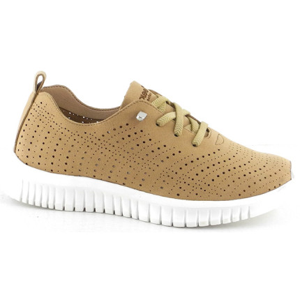 Amarpies 26443 marrón - Zapatos flexibles con elásticos en el empeine