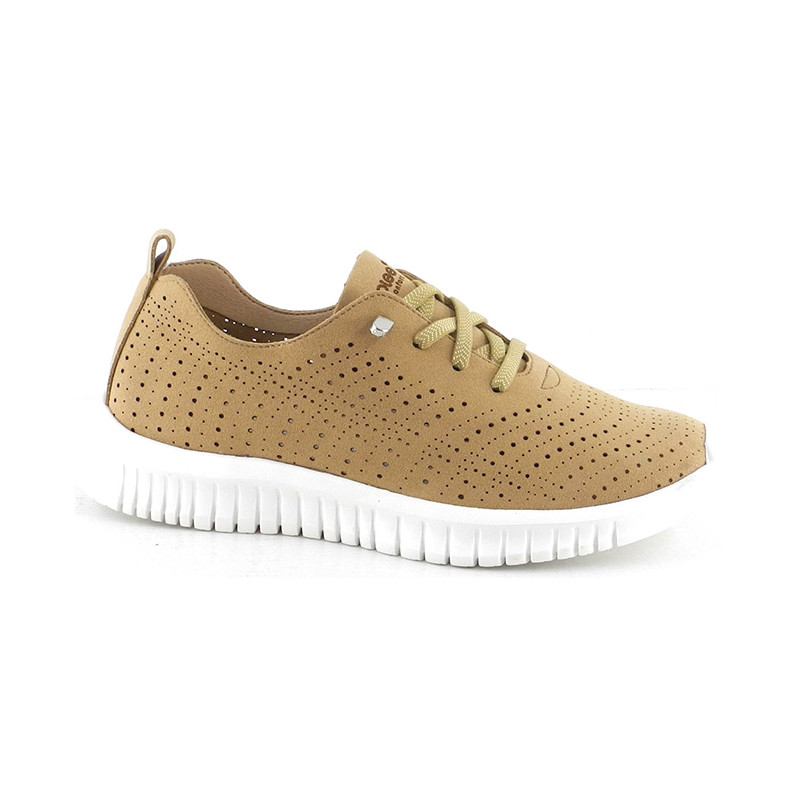 Amarpies 26443 marrón - Zapatos flexibles con elásticos en el empeine