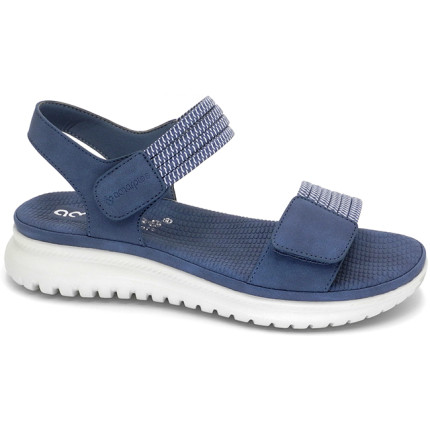 AMARPIES 26586 azul jeans - Sandalias con plantillas de gel y cierre de velcros