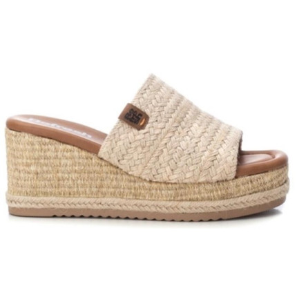 Refresh 171753 marron - Zueco de cuña en rafia