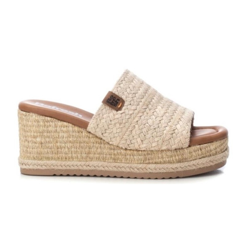 Refresh 171753 marron - Zueco de cuña en rafia