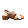 Wikers 130658 marrón - Sandalias de piel de tiras cruzadas