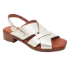 Wikers 130658 platino - Sandalias de piel de tiras cruzadas