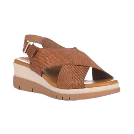KAOLA 8221 MARRON - Sandalias de piel para mujer