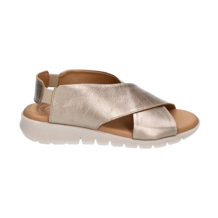 VALERIAS 1023 taupe - Sandalias en piel para mujer