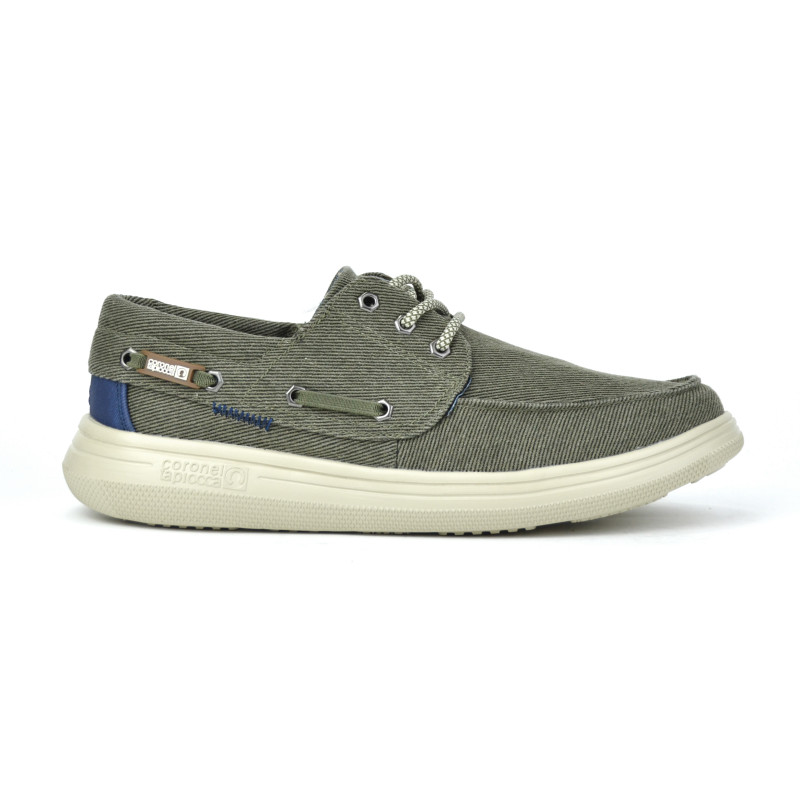 CORONEL TAPIOCA T630 kaki - Zapatos tipo náutico en tela vaquera