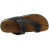 Interbios 9511 negro - Sandalias para hombre en piel de dedo anatomicas bio