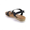 Oh my sandals 5202 negro - Sandalias de piel con hebilla