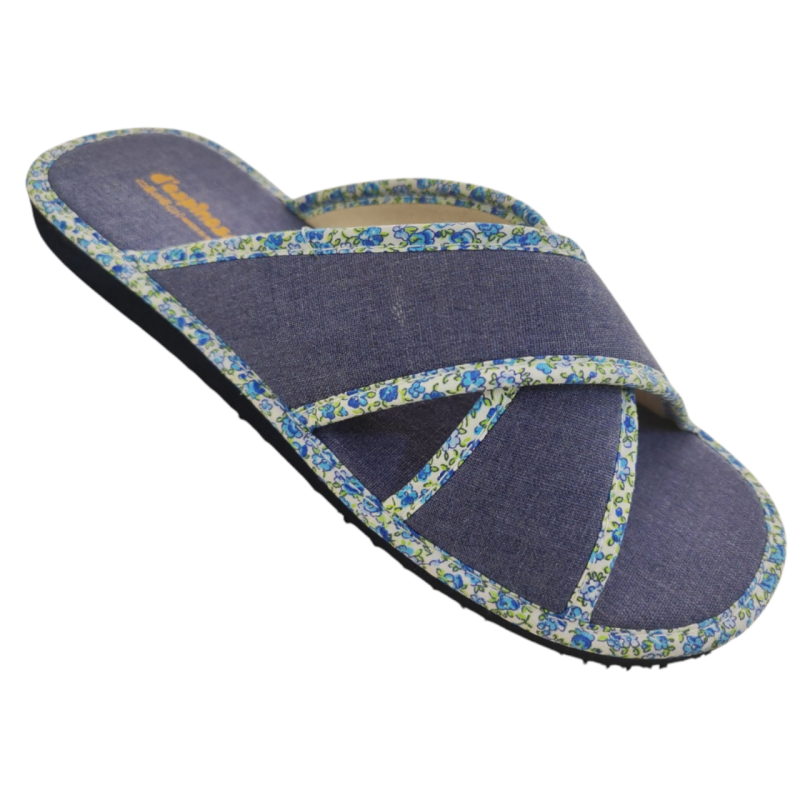 DESPINOSA 1530-L AZUL - Zapatillas de casa para mujer