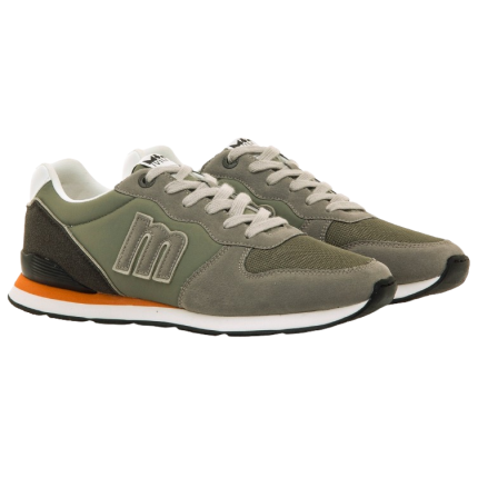 Mustang 84467 verde kaki - Zapatillas de cordones para hombres