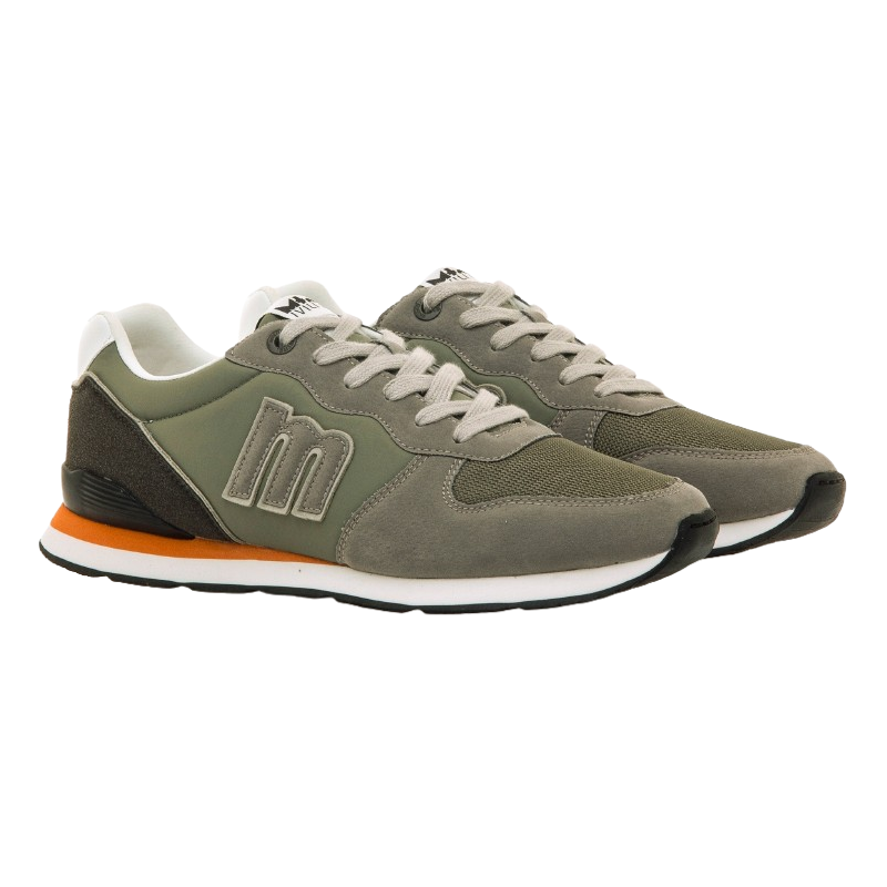 Mustang 84467 verde kaki - Zapatillas de cordones para hombres