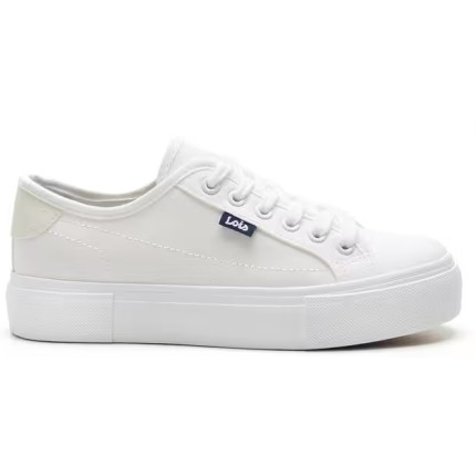 LOIS 61392 BLANCO - Zapatillas de cordones para mujer