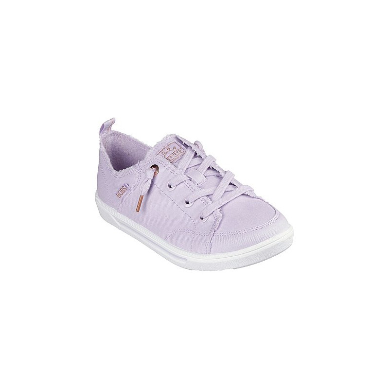 Skechers 114150 LAV Bobs B Cute 2.0 - Zapatillas de lona veganas con cierre de elásticos color lavanda