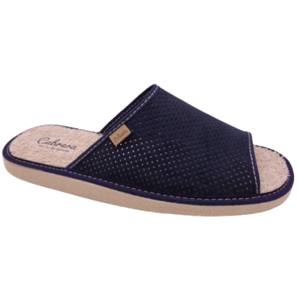 Cabrera 2883 azul marino - Zapatillas de verano de casa para hombre en tela picada