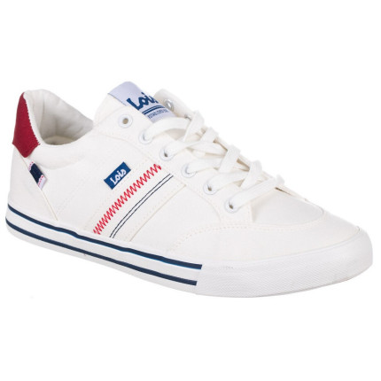 LOIS 61375 blanco _ Zapatillas de cordones en lona para hombre