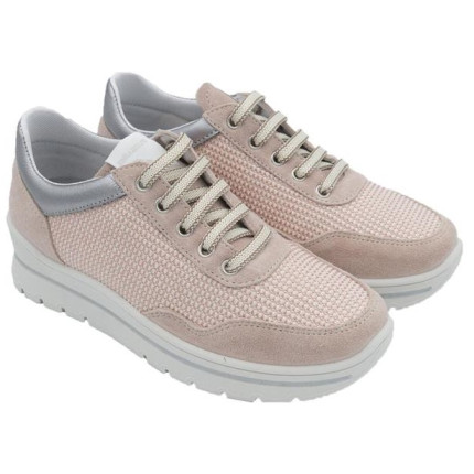 PLUMAFLEX 40000 rosa - Zapatos de cordones de tela