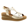 PITILLOS 10350 oro - Sandalias anatómicas de velcro