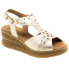 PITILLOS 10350 oro - Sandalias anatómicas de velcro