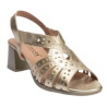 Pitillos 10530 oro - Sandalias de tiras y tacon piel