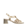Pitillos 10530 oro - Sandalias de tiras y tacon piel