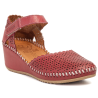 ERASE 793-59 burdeos - Zapatos de piel asandaliados