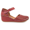 ERASE 793-59 burdeos - Zapatos de piel asandaliados