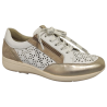 Treintas 4312 oro - Zapatos de cordones para mujer en piel