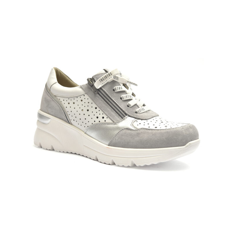 Treintas 4323 gris - Zapatos de cordones con cuña alta