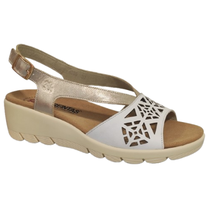 Treintas 4335 arena - Sandalias de mujer de piel