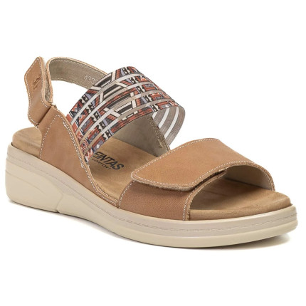 TREINTAS 4339 MARRON CUERO - Sandalias de piel anatómicas