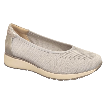 TREINTAS 4356 gris - Zapatos planos para mujer en tela