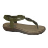AMARPIES 17063 KAKI - Sandalias de dedo planas para mujer