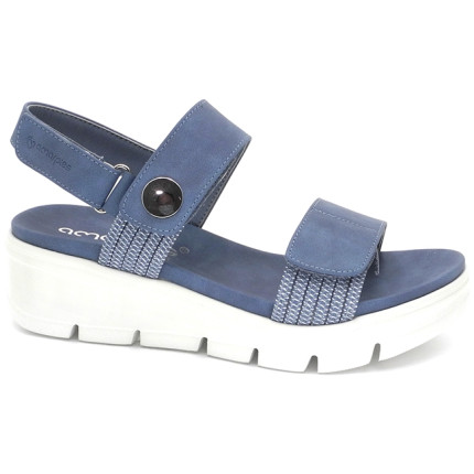 AMARPIES 23505 jeans - Sandalias con velcro y elásticos