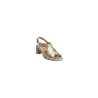 Pitillos 10530 oro - Sandalias de tiras y tacon piel