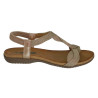 AMARPIES 23572 bronce - Sandalias de mujer con plantilla anatómicas