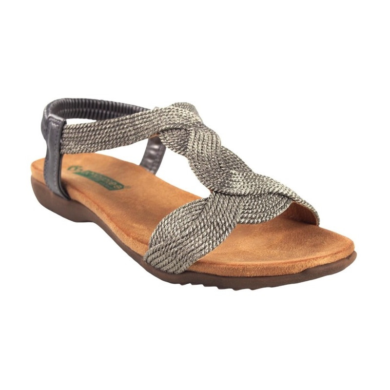 AMARPIES 23572 PLOMO - Sandalias de mujer con plantilla anatómicas