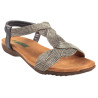 AMARPIES 23572 PLOMO - Sandalias de mujer con plantilla anatómicas