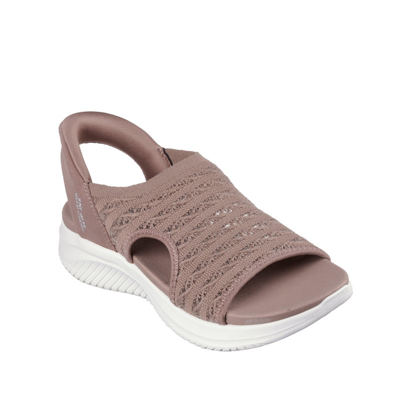 Skechers 119805 moka - Sandalias con cuña para mujer SKECHERS Slip-ins Ultra Flex 3.0 Sun Warmth moka