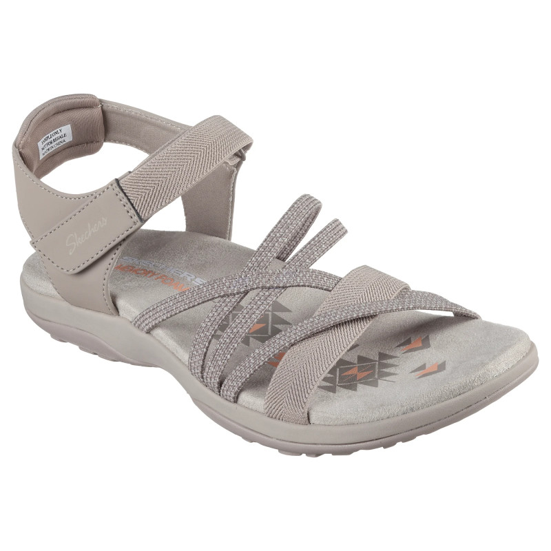 Skechers 163193 beige TPE - Sandalias de elásticos para mujer Reggae Slim - Meadow Grazer