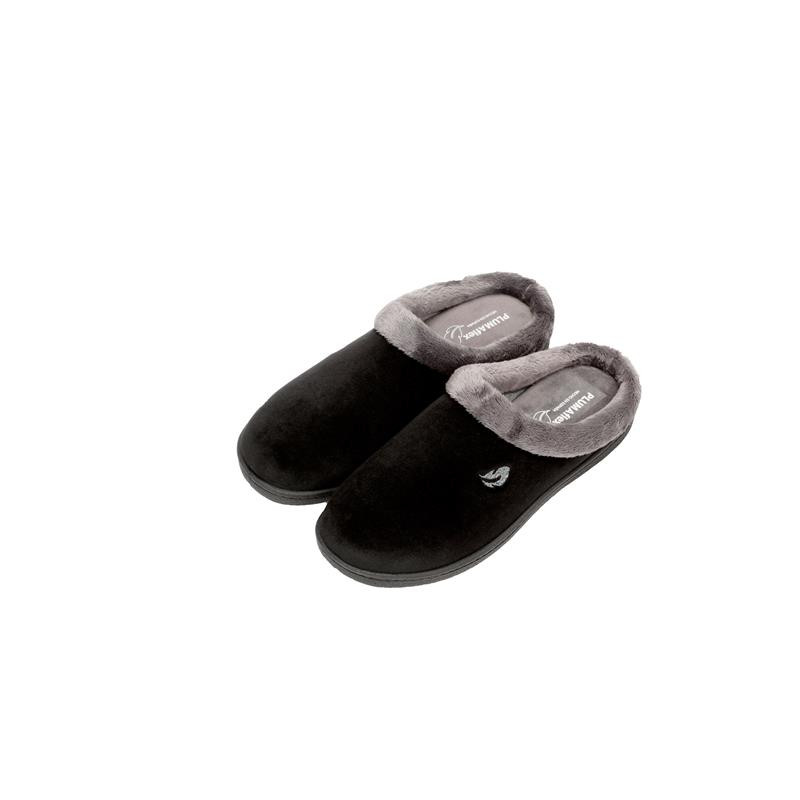 Plumaflex 12230 negro Zapatillas de casa para mujer con plantilla ultraligera