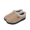 Plumaflex 80005 beige - Zapatillas de casa para mujer en paño jaspeado con plantillas de gel