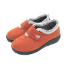 Plumaflex 14117 caldera - Zapatillas de casa para mujer con cierre de velcro, cuña de goma y plantillas de gel